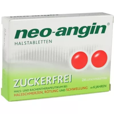 NEO-ANGIN Pastilhas para garganta sem açúcar, 24 unidades NEO-ANGIN Pastilhas para garganta sem açúcar, 24 unidades