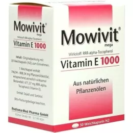 MOWIVIT Vitamina E 1000 cápsulas, 50 peças