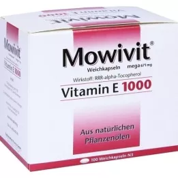 MOWIVIT Vitamina E 1000 cápsulas, 100 peças
