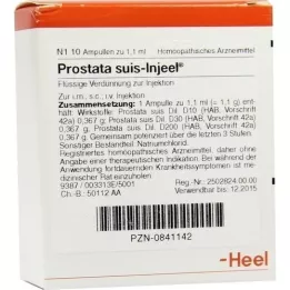 PROSTATA SUIS Ampolas Injeel, 10 unidades