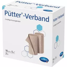 PÜTTER Bandagem 10 cmx5 m, 2 unid