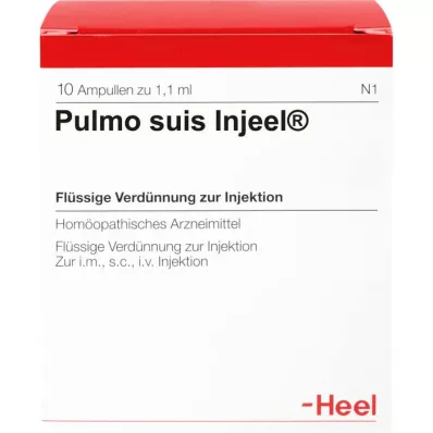 PULMO SUIS Ampolas Injeel, 10 unidades