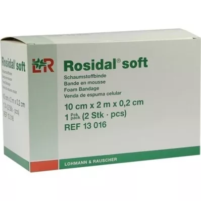 ROSIDAL Bandagem macia 10x0,2 cmx2 m, 2 unid ROSIDAL Bandagem macia 10x0,2 cmx2 m, 2 unid