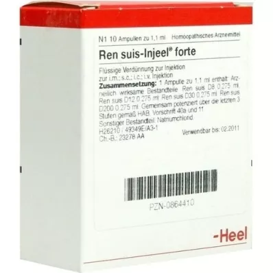 REN ampolas suis Injeel forte, 10 unid REN ampolas suis Injeel forte, 10 unid
