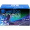 WELLION Lança descartável de segurança Safetylancets 23 G, 200 peças
