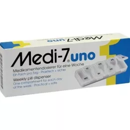 MEDI Dispensador de medicamentos 7 uno para 7 dias branco, 1 peça