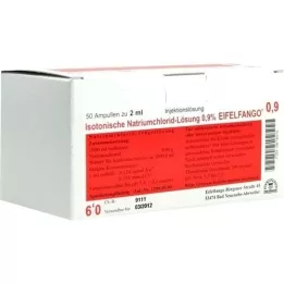 ISOTONISCHE Solução NaCl 0,9% Eifelfango Inj. solução, 50X2 ml