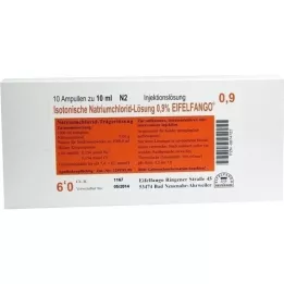 ISOTONISCHE Solução NaCl 0,9% Eifelfango Inj. solução, 10X10 ml
