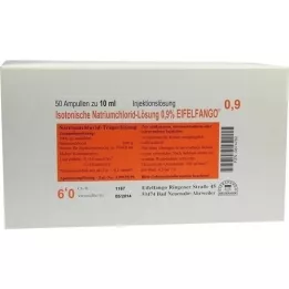 ISOTONISCHE Solução NaCl 0,9% Eifelfango Inj. solução, 50X10 ml