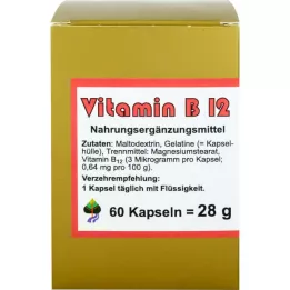 VITAMIN CÁPSULAS B12, 60 unid