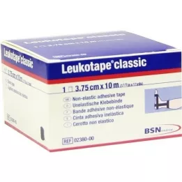LEUKOTAPE Clássico 3,75 cmx10 m preto, 1 peça