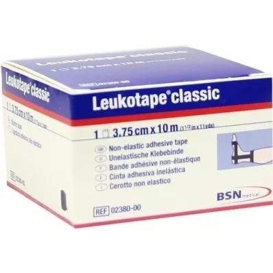 LEUKOTAPE Clássico 3,75 cmx10 m preto, 1 peça LEUKOTAPE Clássico 3,75 cmx10 m preto, 1 peça