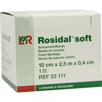 ROSIDAL Bandagem macia 10x0,4 cmx2,5 m, 1 peça ROSIDAL Bandagem macia 10x0,4 cmx2,5 m, 1 peça