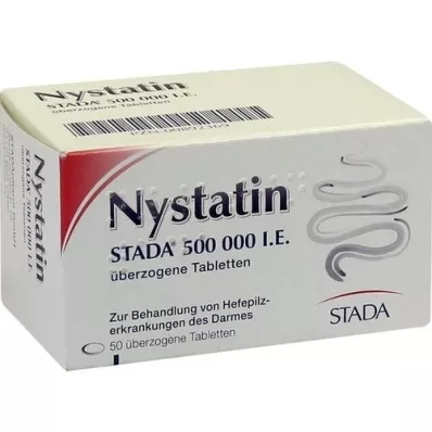 NYSTATIN STADA guia revestida de 500.000 UI, 50 unid NYSTATIN STADA guia revestida de 500.000 UI, 50 unid
