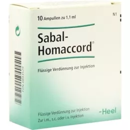 SABAL HOMACCORD Ampolas, 10 unidades