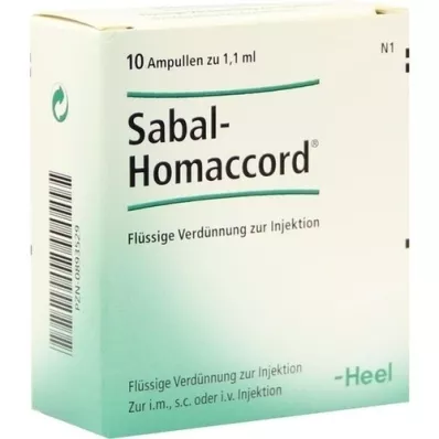 SABAL HOMACCORD Ampolas, 10 unidades