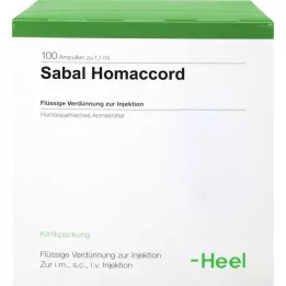 SABAL HOMACCORD Ampolas, 100 unidades