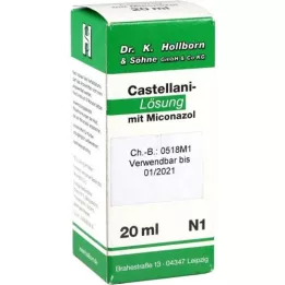 CASTELLANI m. Solução de miconazol, 20 ml