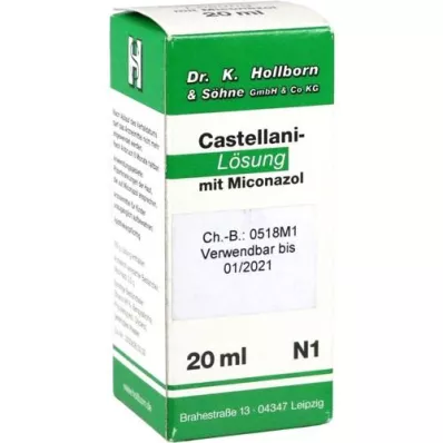 CASTELLANI m. Solução de miconazol, 20 ml CASTELLANI m. Solução de miconazol, 20 ml