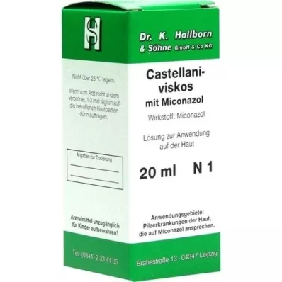 CASTELLANI viscoso com solução de miconazol, 20 ml