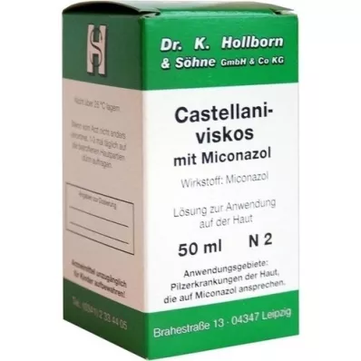 CASTELLANI viscoso com solução de miconazol, 50 ml