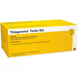THIOGAMMA Frascos de injeção Turbo Set, 5X50 ml