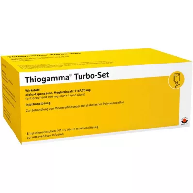 THIOGAMMA Frascos de injeção Turbo Set, 5X50 ml THIOGAMMA Frascos de injeção Turbo Set, 5X50 ml