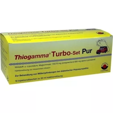 THIOGAMMA Frascos de injeção Turbo Set Pur, 10X50 ml