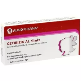 CETIRIZIN AL pastilhas diretas, 21 unidades