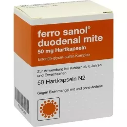 FERRO SANOL ácaro duodenal 50 mg de suco gástrico duro, 50 unidades