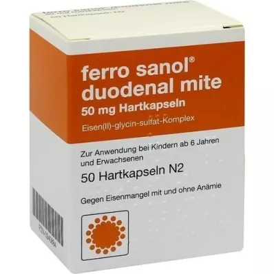 FERRO SANOL ácaro duodenal 50 mg de suco gástrico duro, 50 unidades FERRO SANOL ácaro duodenal 50 mg de suco gástrico duro, 50 unidades