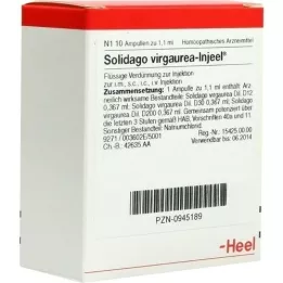 SOLIDAGO VIRGAUREA INJEEL Ampolas, 10 unidades