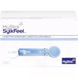 MYSTAR Lancetas SylkFeel 28 G, 100 unid