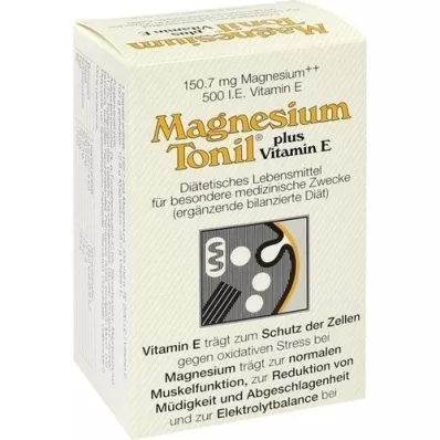 MAGNESIUM TONIL mais cápsulas de vitamina E, 100 peças