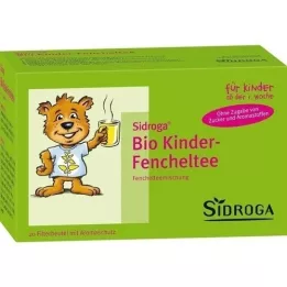 SIDROGA Saco de filtro de chá de erva-doce infantil orgânico, 20X2,0 g