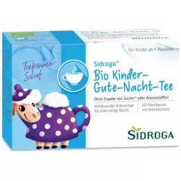 SIDROGA Sacos de filtro de chá orgânico para crianças antes de dormir, 20X1,5 g
