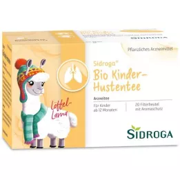 SIDROGA Sacos de filtro para chá orgânico para tosse infantil, 20X1,5 g