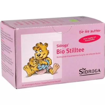 SIDROGA Sacos de filtro para chá orgânico, 20X1,5 g