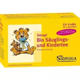 SIDROGA Sacos de filtro para chá orgânico infantil e infantil, 20X1,3 g