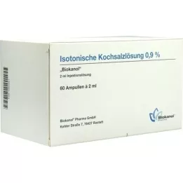 ISOTONISCHE Solução salina 0,9% Ampolas de Biokanol, 60X2 ml