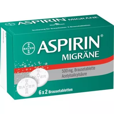 ASPIRIN MIGRÄNE Comprimidos efervescentes, 12 unidades