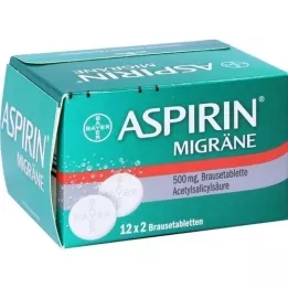 ASPIRIN MIGRÄNE Comprimidos efervescentes, 24 unidades