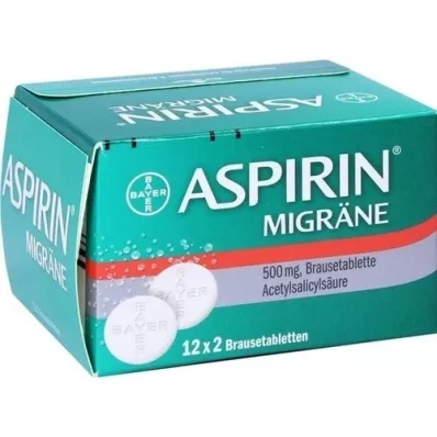 ASPIRIN MIGRÄNE Comprimidos efervescentes, 24 unidades