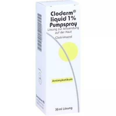CLODERM Bomba spray líquida a 1%, 30 ml CLODERM Bomba spray líquida a 1%, 30 ml