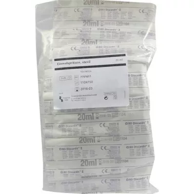 EINMALSPRITZE 20 ml estéreis, 10 unidades EINMALSPRITZE 20 ml estéreis, 10 unidades