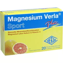 MAGNESIUM VERLA mais grânulos, 20 unidades