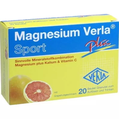 MAGNESIUM VERLA mais grânulos, 20 unidades