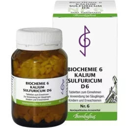 BIOCHEMIE 6 comprimidos de Kalium sulfuricum D 6, 500 unidades