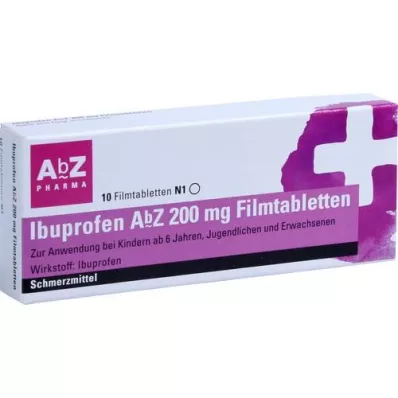 IBUPROFEN AbZ 200 mg comprimidos revestidos por película, 10 unidades IBUPROFEN AbZ 200 mg comprimidos revestidos por película, 10 unidades