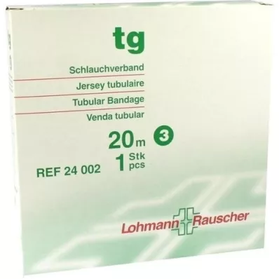 TG Bandagem tubular tamanho 3 20 m branco, 1 peça